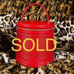 Louis Vuitton Cannes Red Epi Leather Bag